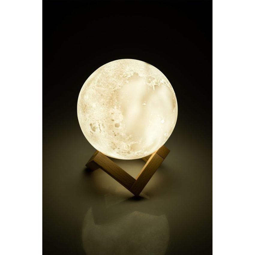 Umidificador aromatizador e luminária em forma de luauminaria-Lua-Cheia 