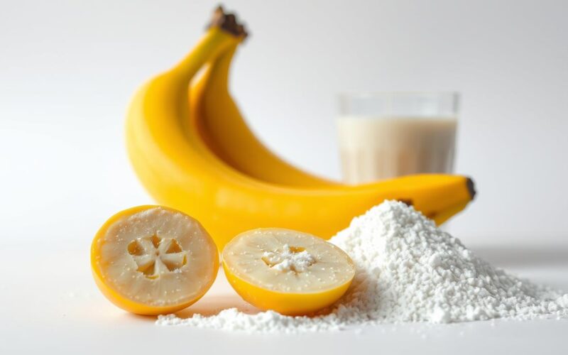 banana com leite em pó engorda