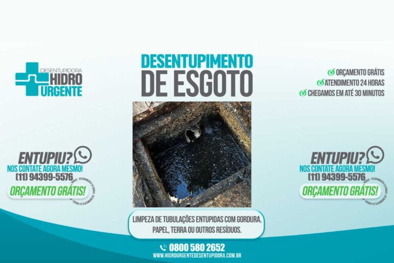 Limpeza industrial segura com Desentupidora em São Paulo Hidro Urgente